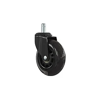 Emma+Oliver Set Of 5 Polyurethane Rollerblade Wheel Replacement Casters With Steel Frame For Home Office Chairs