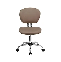 Emma+Oliver Mid-Back Mesh Padded Swivel Task Office Chair With Chrome Base