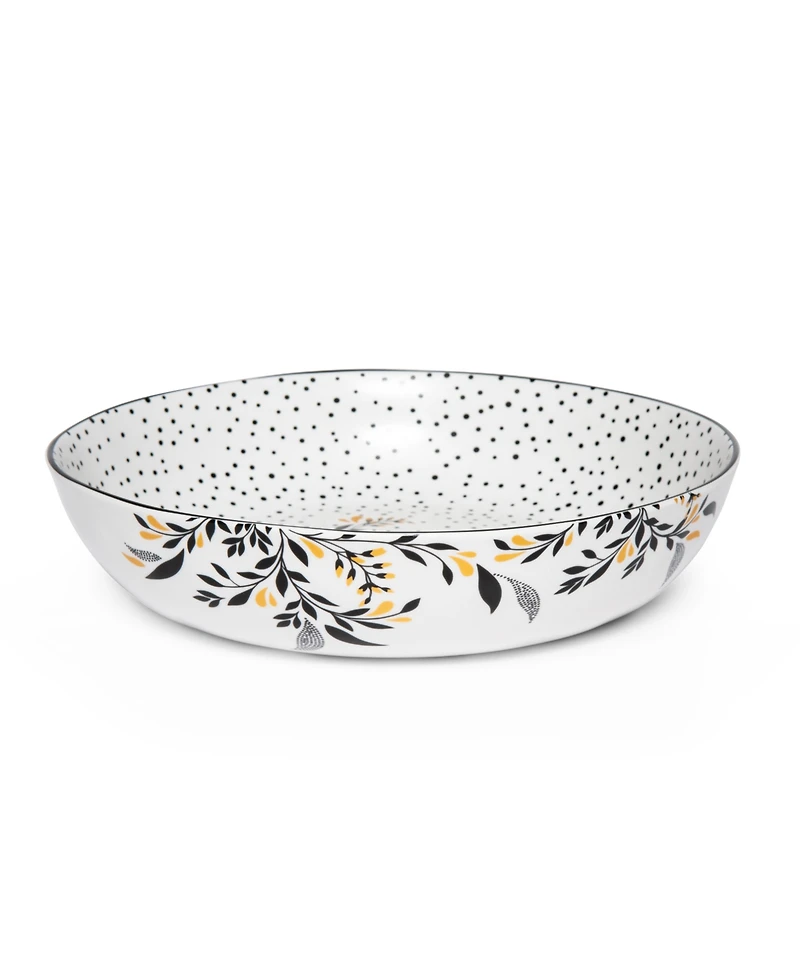 Portmeirion Sara Miller Artisanne Noir Pasta Bowls, Set of 4