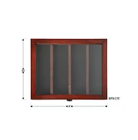 Medals Display Case - Solid Wood With Acrylic Window - Anti-Theft Lock With 2 Keys - For Mementos And Keepsakes