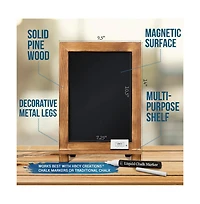 Hanging Or Tabletop Chalkboard With Legs/Wedding Table Sign/Kitchen Countertop Memo Board