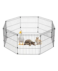 Iris Usa 24" Exercise 8 Panel Wire Metal Pet Playpen for Dog