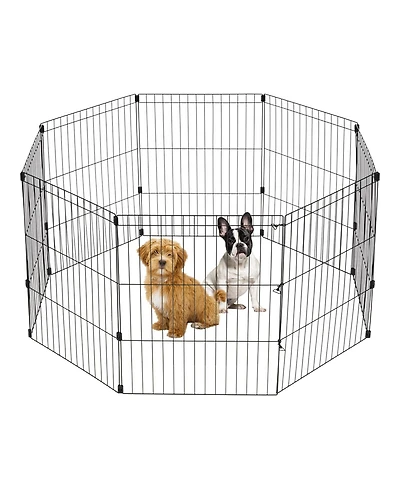 Iris Usa 30" Exercise 8 Panel Wire Metal Pet Playpen for Dog