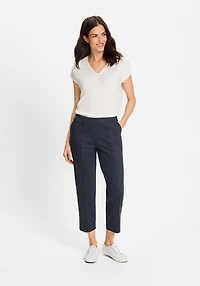 Olsen Women's Mona Fit Straight Jersey Cropped Pant