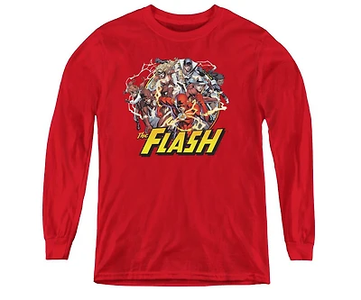Justice League Boys of America Youth Flash Family Long Sleeve Sweatshirts