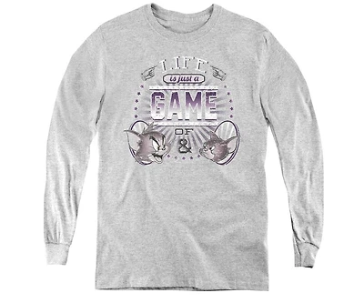 Tom And Jerry Youth Life Is A Game Long Sleeve Sweatshirts