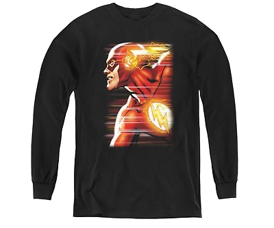 Justice League Boys of America Youth Speed Head Long Sleeve Sweatshirts