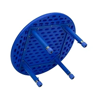 Emma+Oliver 33" Round Plastic Height Adjustable Activity Table