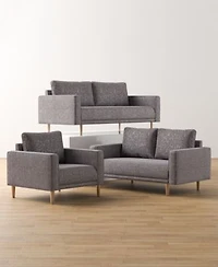 Aurelia Boucle Fabric Sofa Collection