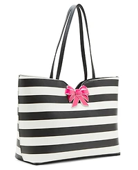 Betsey Johnson Striped Bow Tote