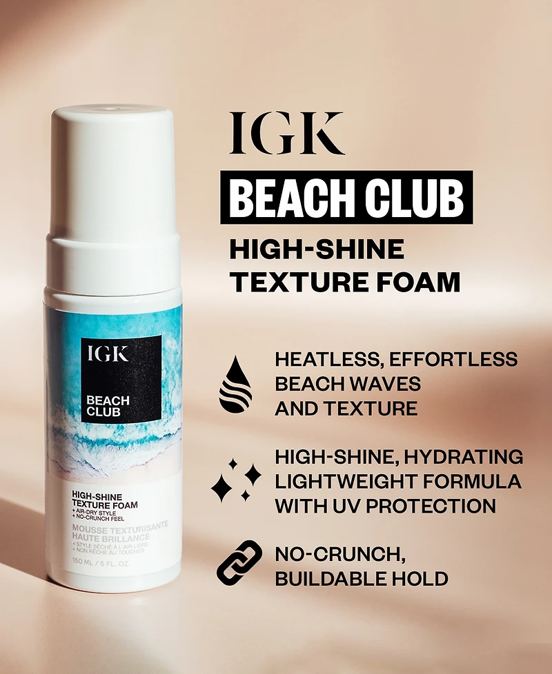 Igk Hair Beach Club High-Shine Texture Foam