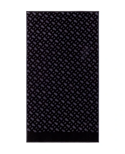 Boss Home B Monogram Velour Jacquard Hand Towel, 20" x 39"