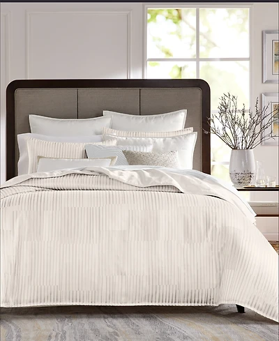 Hotel Collection Metallic Strie 3-Pc. Duvet Cover Set