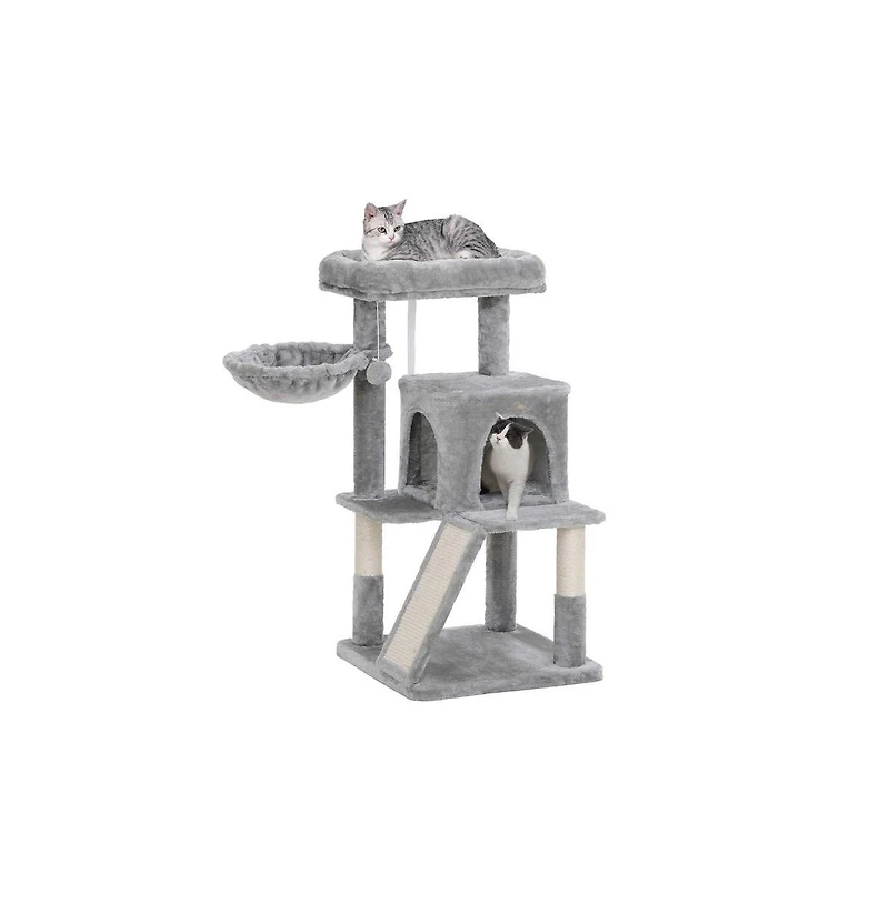 Slickblue Cat Tree With Sisal-covered Scratching Posts