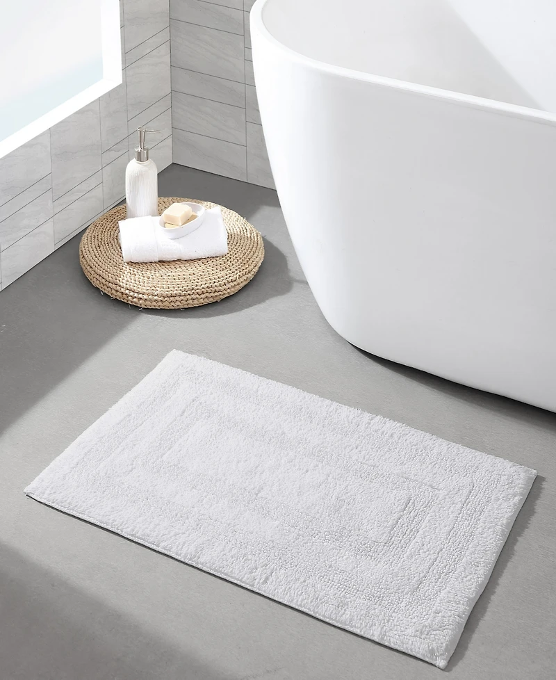 Nautica Micellar Solid Reversible Cotton Tufted 2-Pc. Bath Rug Set