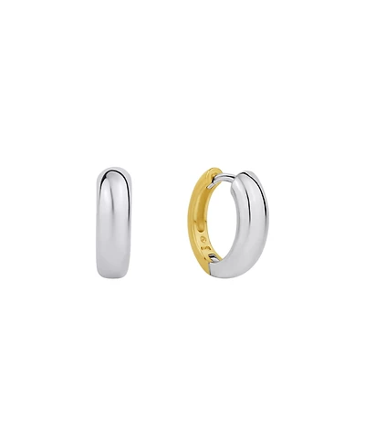 And Now this Two Tone Hinged Hoop Earring