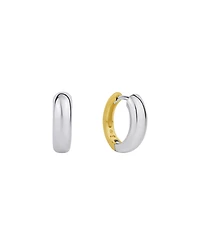 And Now this Two Tone Hinged Hoop Earring