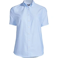 Lands' End Women's Short Sleeve Oxford Dress Shirt