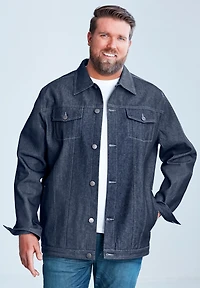 Liberty Blues Big & Tall by KingSize Lightweight Comfort Denim Jean Jacket