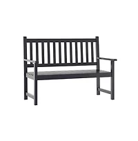 Andover Indoor/Outdoor Patio Bench/Dual-Person Loveseat With Slatted Acacia Wood Design For Use Sunroom, Backyard, Porch, Or Garden