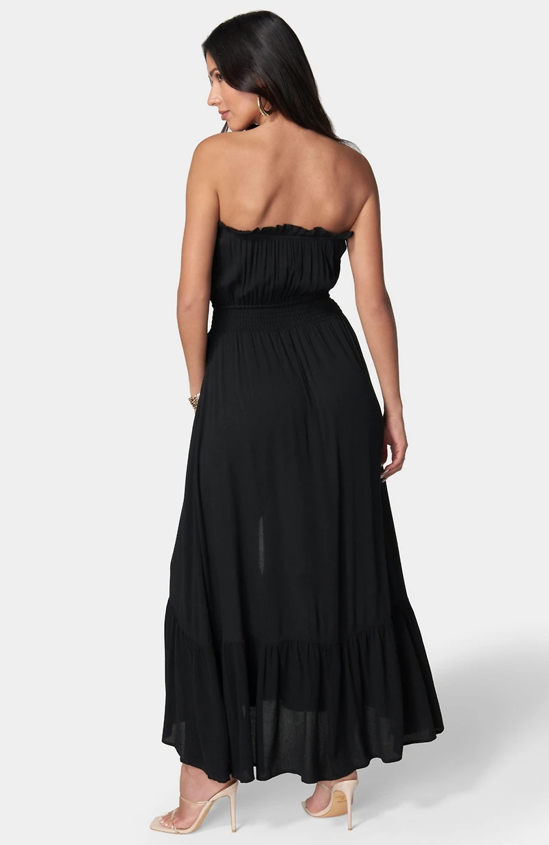 Bebe Women's Strapless Maxi Dress