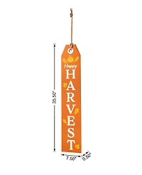 Glitzhome 35.5"H Fall and Halloween Wooden Reversible Tag Porch Sign