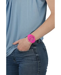 Versus Versace Men's Tokyo Silicone Date Quartz Pink Silicone Strap 42mm