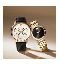 Movado Women's Museum Classic Swiss Quartz Yellow Pvd Watch 30mm