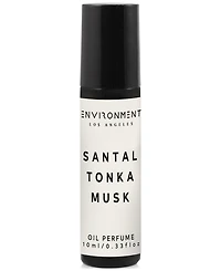 Environment Santal, Tonka & Musk Roll-On Oil Perfume (Inspired by 5-Star Luxury Hotels), 0.33 oz.