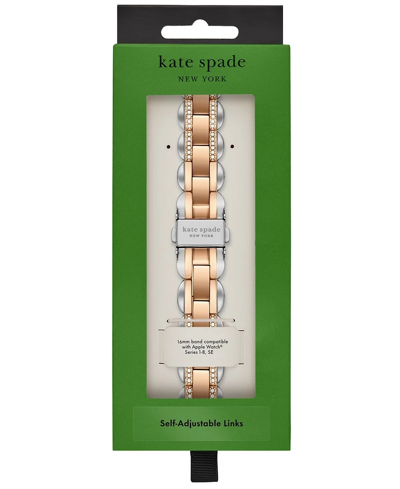 Kate Spade New York Women's two-tone stainless steel band for apple watch, 38,40,41,42,44,45,49mm