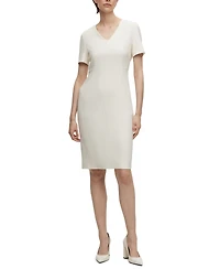 Boss by Hugo Women's Stretch Fabric Slim-Fit Business Dress