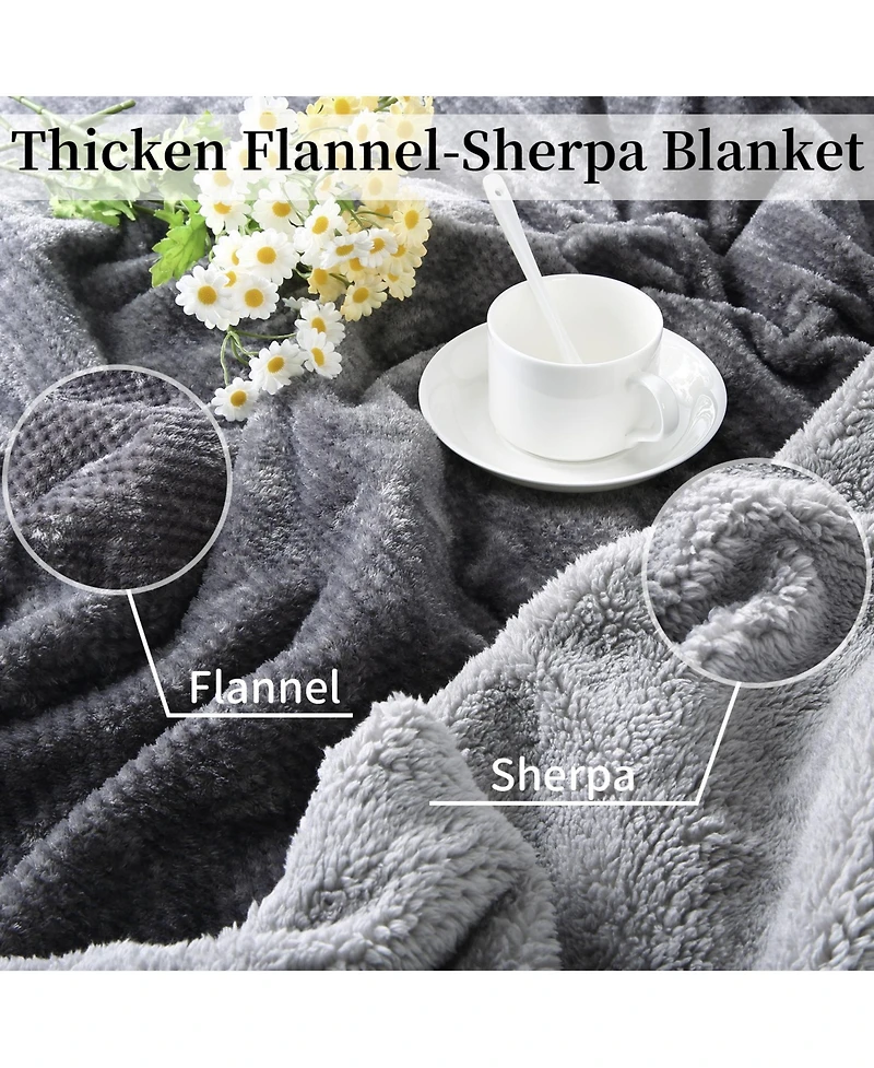 Caromio Flannel Electric Heated Throw Blanket, 50" x 60"