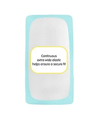 BreathableBaby All-in-One Fitted Sheet & Waterproof Cover for 52" x 28" Crib Mattress (2-Pack)
