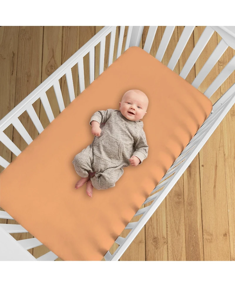 BreathableBaby All-in-One Fitted Sheet & Waterproof Cover for 52" x 28" Crib Mattress (2-Pack)