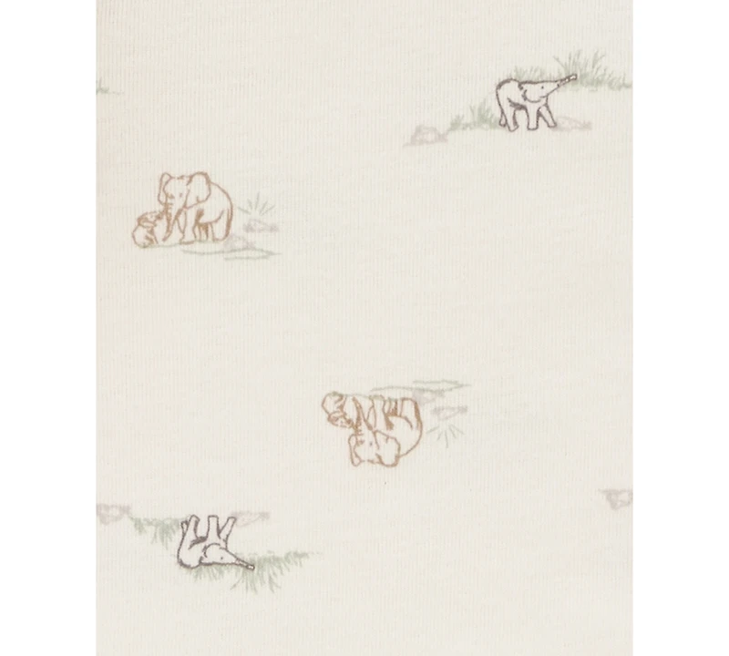 Carter's Baby Short-Sleeve Elephants Bodysuits, Pack of 5