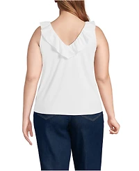 Lands' End Plus Lightweight Jersey Tank Top