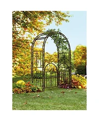 Montebello Iron Garden Arbor with Gate