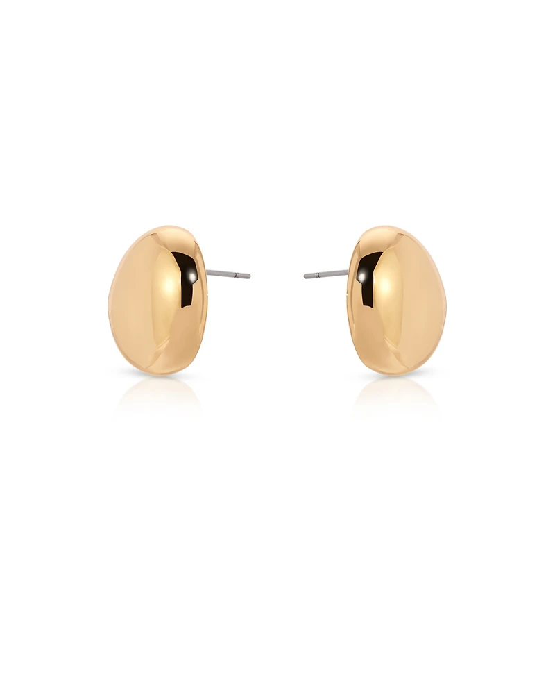 Ettika Polished Pebble Stud Earrings