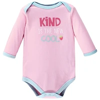 Luvable Friends Baby Girls Everyday Cotton All-In-One Garment with Long Arms