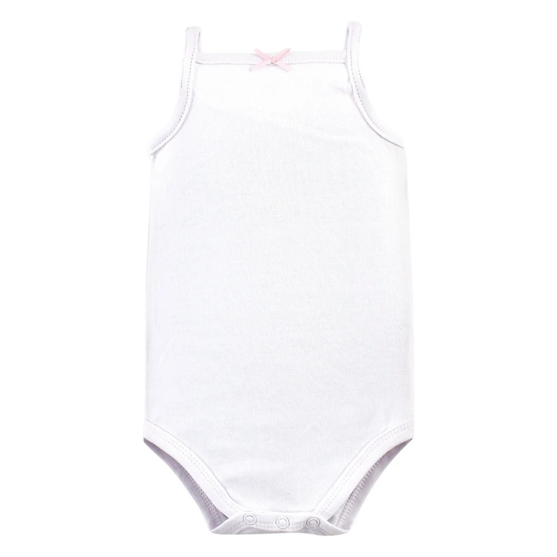 Hudson Baby Girls Soft Cotton Sleeveless Onesies