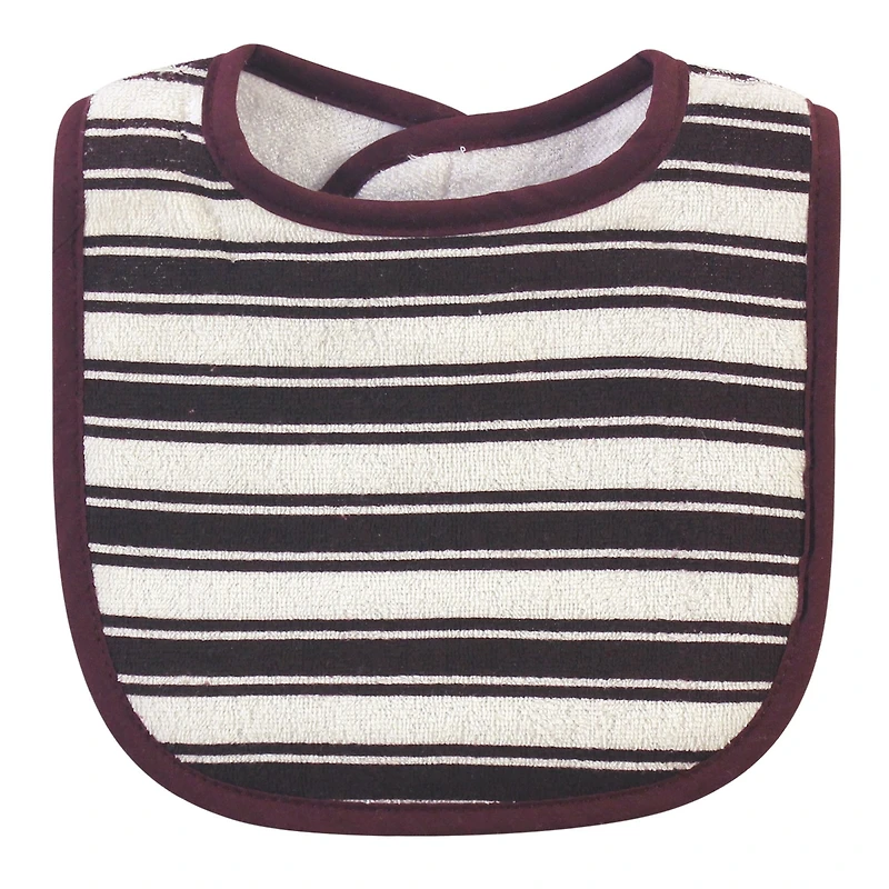 Hudson Baby Infant Boy Cotton Terry Bib and Burp Cloth Set 5pk