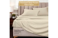 Superior 1000-tc Egyptian Cotton Solid Deep Pocket Sheet Set, California King