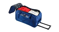 Izod Carol Lightweight Soft Shell Rolling Duffel Bag with Wheels and Telescopic Handle – Travel-Ready Luggage Duffel - 4 Piece Set