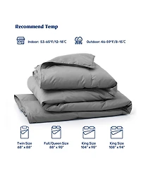 Unikome Cotton Goose Down Feather Fiber Comforter