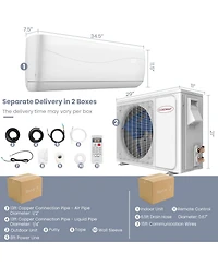 12000 Btu 20 SEER2 115V Ductless Mini Split Air Conditioner