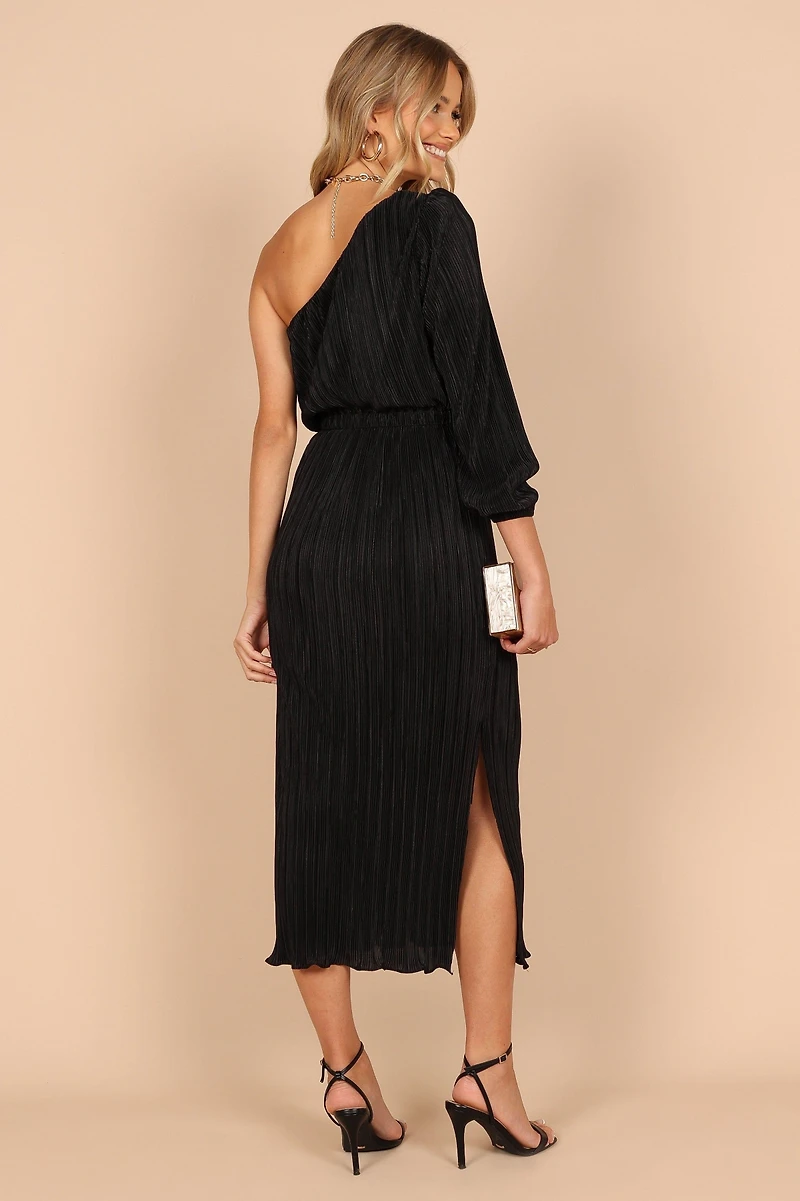 Petal and Pup Women's Pontee One Shoulder Pleated Midi Dress