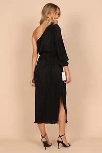 Petal and Pup Women's Pontee One Shoulder Pleated Midi Dress