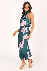 Anabelle Halter Neck Midi Dress