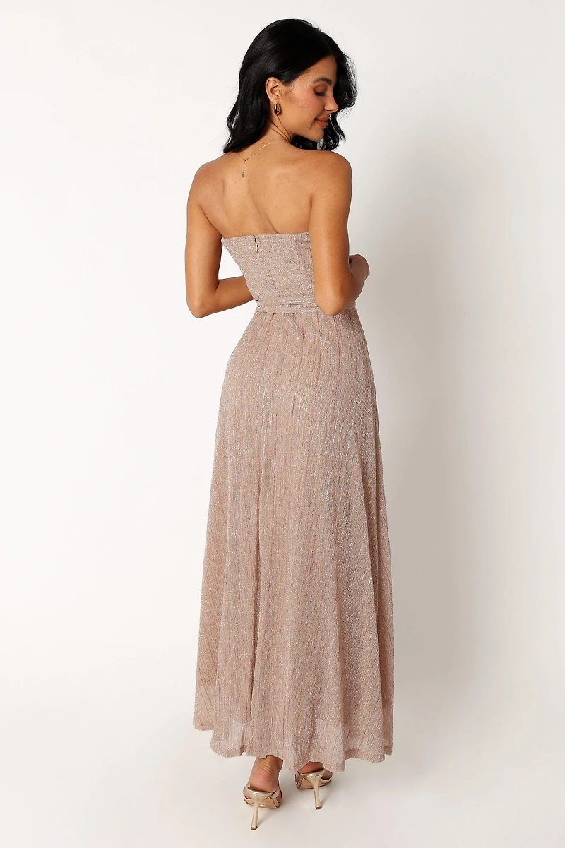 Petal and Pup Womens Farley Strapless Maxi Dress