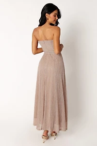 Petal and Pup Womens Farley Strapless Maxi Dress